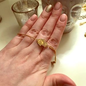 Alex and Ani hamsa pull tab bracelet